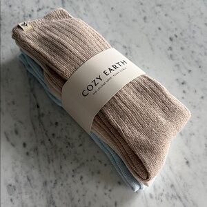 Cozy Earth The Plush Lounge Sock 3-Pack M/L